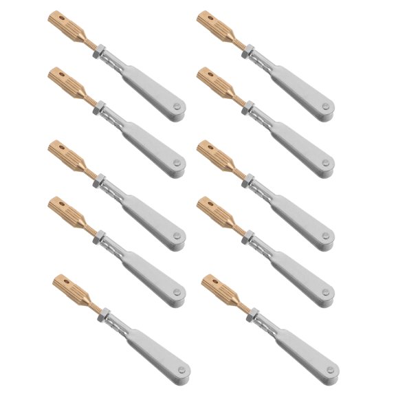 CATIEBYE 10Pcs Rc Airplane Pushrod Connector Durable Metal U Clip Clamp for Fixed Wing and Helicopter Parts