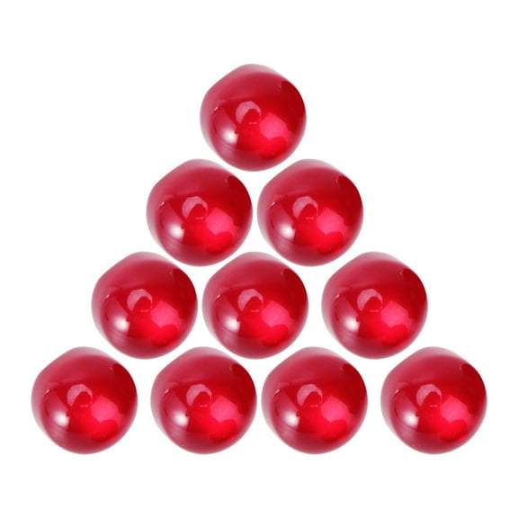 CATIEBYE 10Pcs Red Circular Resin Buttons for Shirts and Bags Decoration