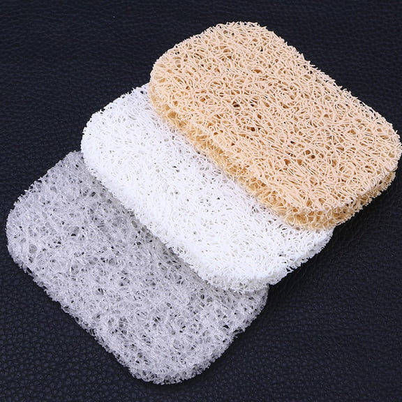 CATIEBYE 10Pcs Soap Holder Plastic Ellipse PVC Non-slip Water Drainage Bathroom Use