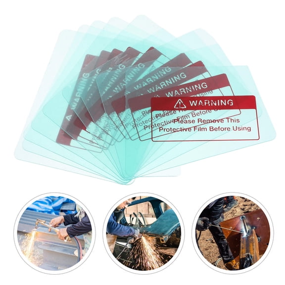 CATIEBYE 10Pcs Welding Hood Lens Round Rectangle Shape for Professional Welders