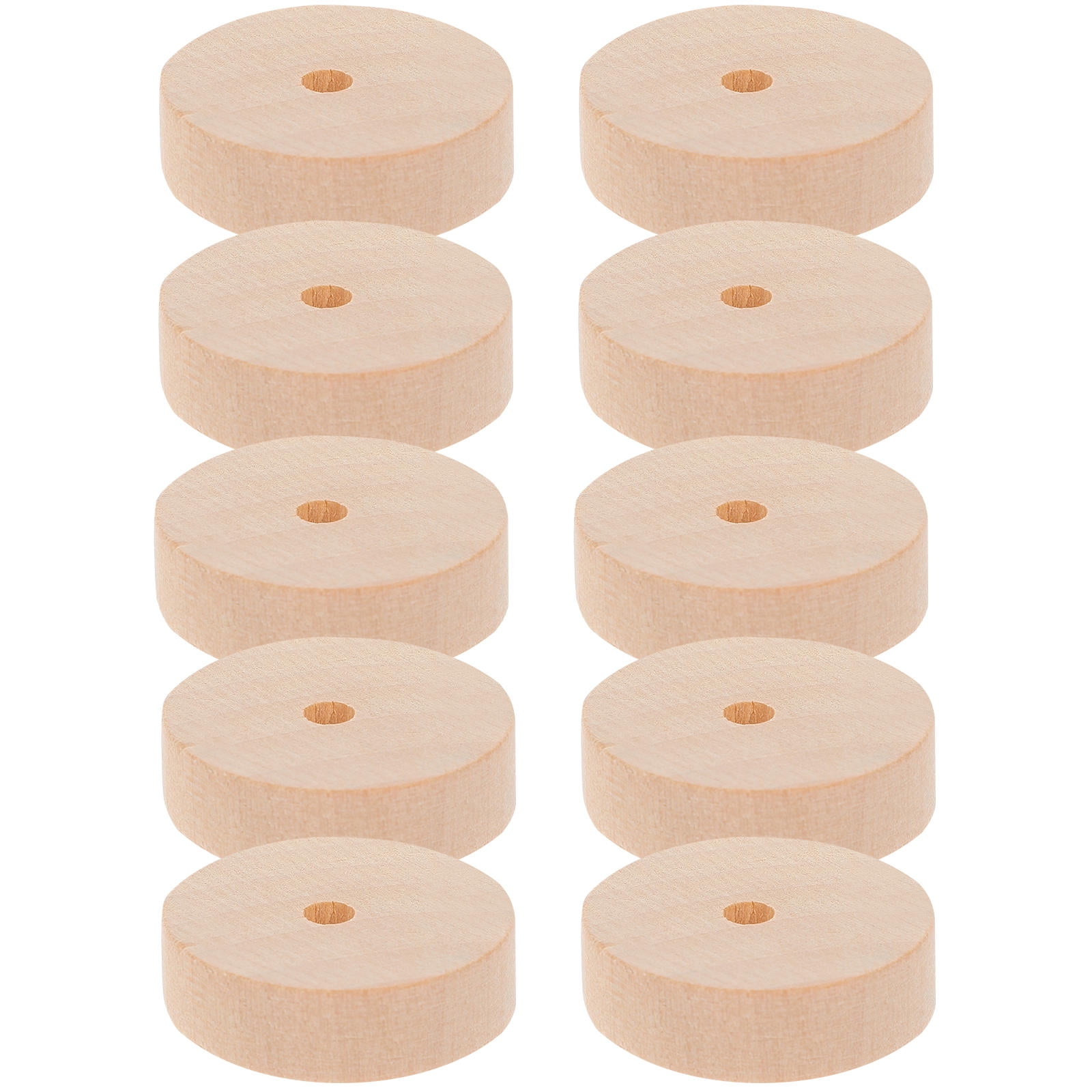 CATIEBYE 10Set Small Wood Wheels Toy Car Wheel Accessory Rustic Charm ...
