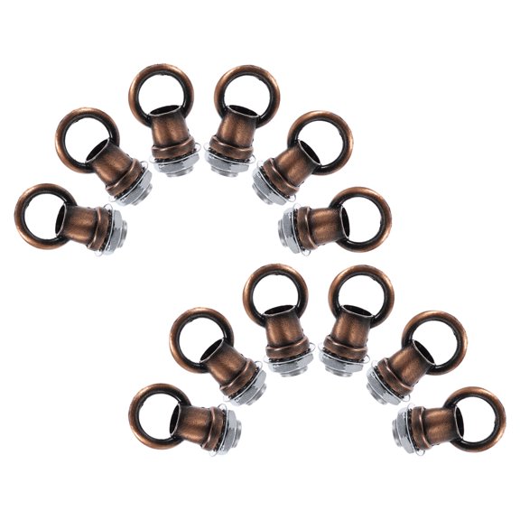 CATIEBYE Ceiling Light Hook Rings Multi Zinc Alloy Iron for Pendant Lights 12Pcs