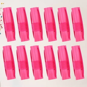 CATIEBYE 12Pcs Rosy Sponge Roller Curling Hair Stick Convenient Lightweight Styling Tool