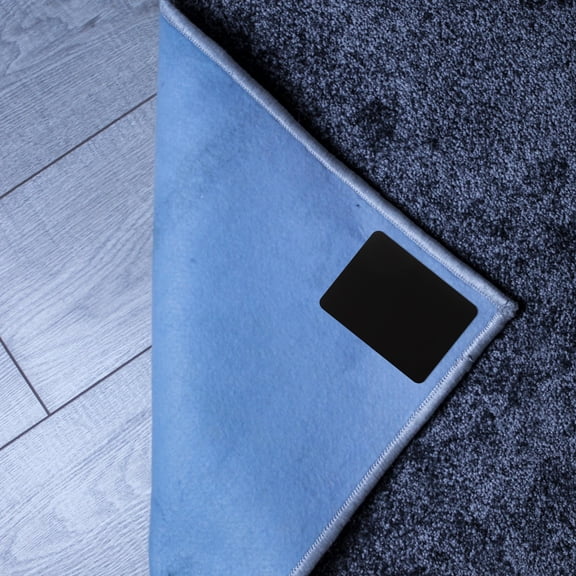 CATIEBYE Rug Tape Black PU Anti-Curling Gripper for Hardwood and Tile 12Pcs