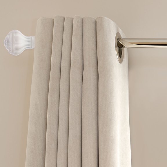 CATIEBYE 12Pcs White Curtain Rod Plugs Plastic Finials for Versatile Window Curtain Rod Decoration