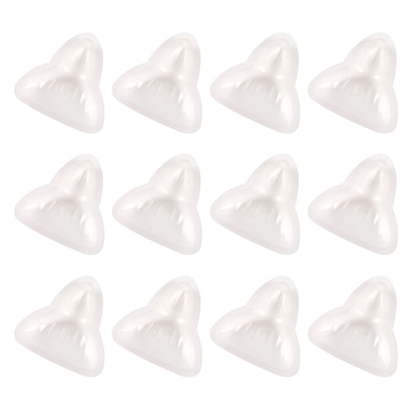 CATIEBYE 12Sets Triangle Rice Dumpling Molds White Plastic Kitchen Gadget for Home Use