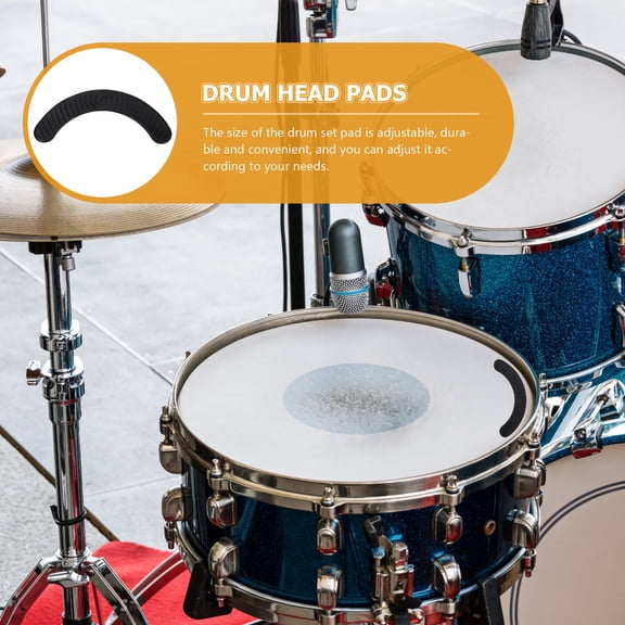 CATIEBYE 14Pcs Drum Mute Pad Black Mute Drum Pads for Volume Control