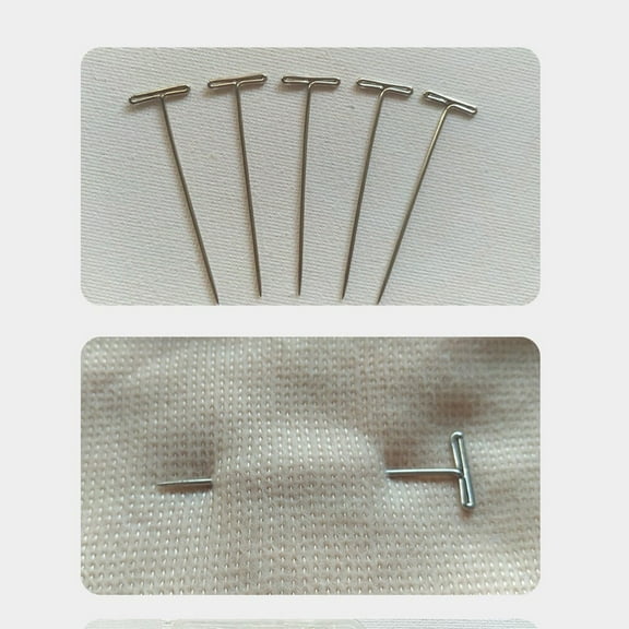 CATIEBYE 150Pcs T Pins Multi for Knitting Blocking Wires and Knit Blocking Pin