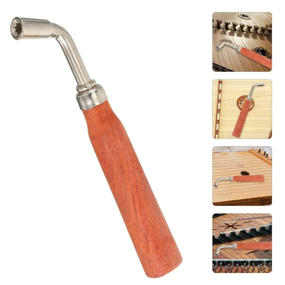 CATIEBYE Dulcimer Tuning Dulcimer Wrench Professional Wood Tool for Music Practice 1Pack