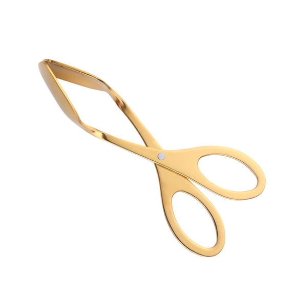 CATIEBYE 1Pack Egg Tong Bread Tongs For Serving Golden Stainless Steel Heat Resistant For Kitchen Use