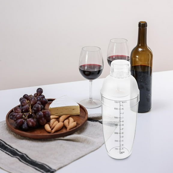 CATIEBYE 1Pack Milk Tea Shaker Transparent for Adults Home Use with PC Material