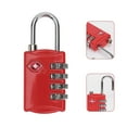 thumbnail image 1 of CATIEBYE 1Pack Padlock Combination Lock for TSA Approved Luggage in Red, 1 of 8
