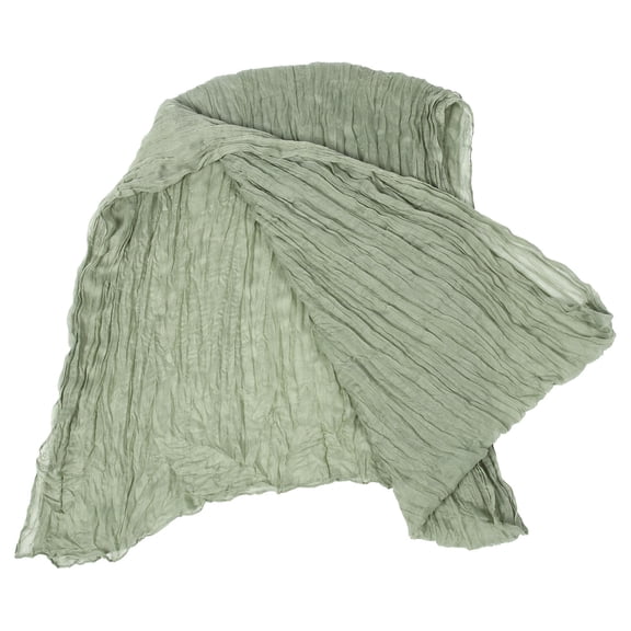 CATIEBYE Rustic Table Runner Green Polyester Protective Cover for Family Gatherings 1Pcs