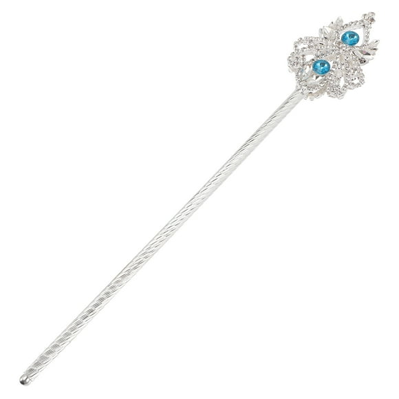CATIEBYE Decorative Canes For Women Rhinestones Cane Silver Plastic 1Pack 13.5x2.3in
