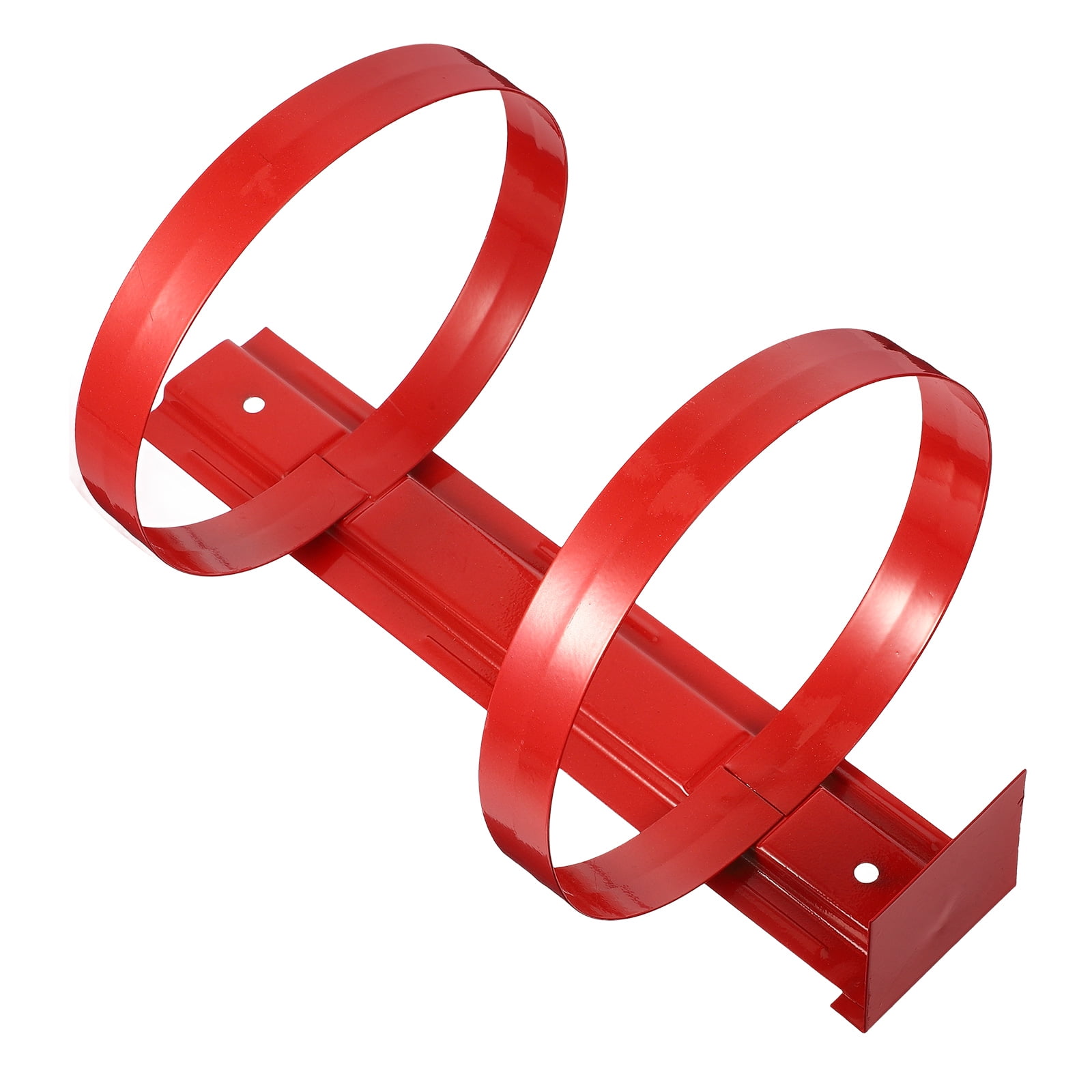 CATIEBYE 1Set Fire Extinguisher Hanger Rectangular Wall Mounted Bracket Iron Home Safety