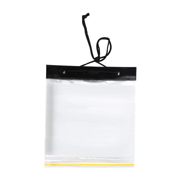 CATIEBYE 1Pack Waterproof Map Pocket for Wedding Christmas Party Rectangular Plastic Bag