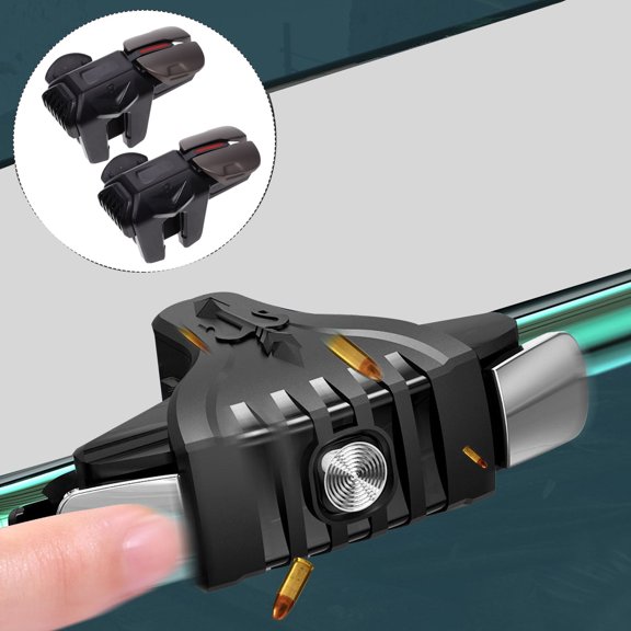 CATIEBYE 1Pair Compact Game Controller Trigger Handle with Wear Resistant Metal and ABS Material