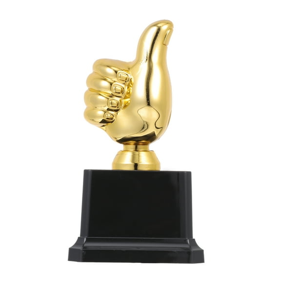 CATIEBYE 1Pc Creative Plastic Trophy in Assorted Colors for Home Desktop Decor and Awards