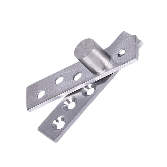 CATIEBYE 1Pc Silver Square Hinges for Office and Workshop Doors 360 Degree Rotating door pivot hinge