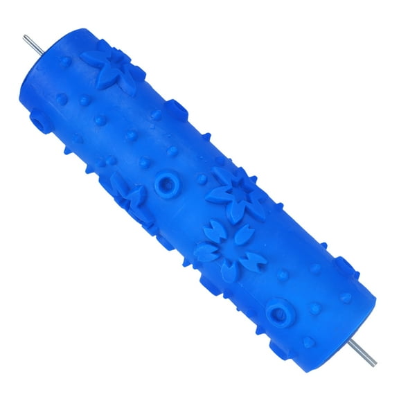 CATIEBYE 1Pcs Blue Pattern Paint Roller for Walls with Artistic Design for Home Renovation Texture Creation