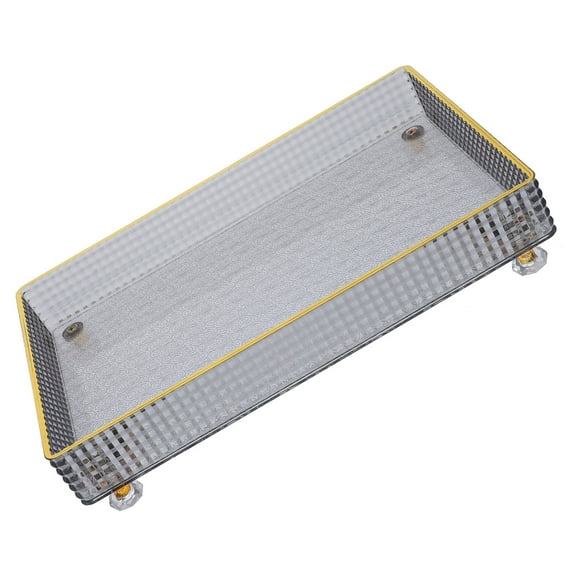 CATIEBYE Party Serving Trays with Gold Trim 1Pack