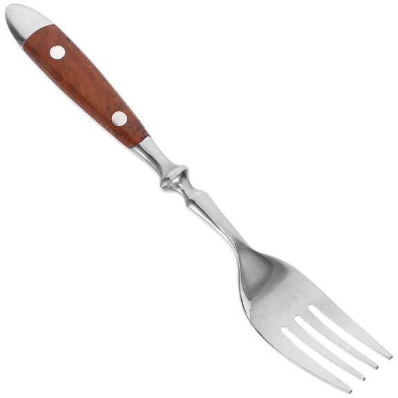 CATIEBYE 1Set 430 Stainless Steel Kitchen Forks with Ergonomic Handles for Cutlery Users