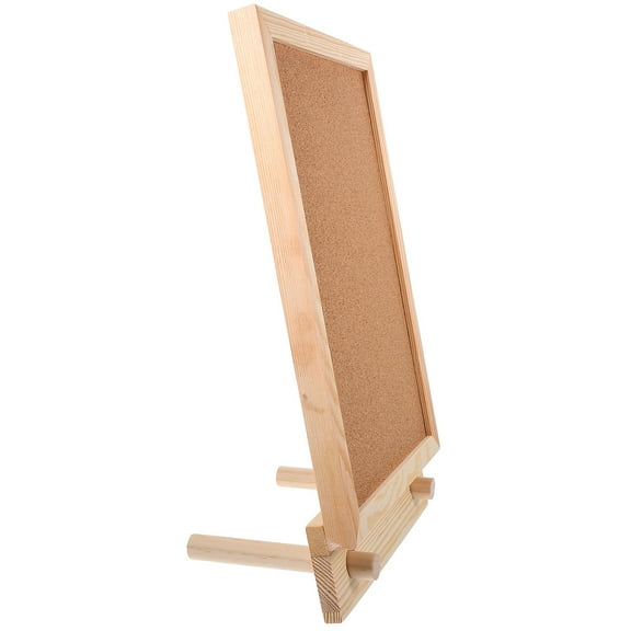 CATIEBYE 1Set Desktop Message Board for Office Workers with Brown Wood 11.9x7.9in