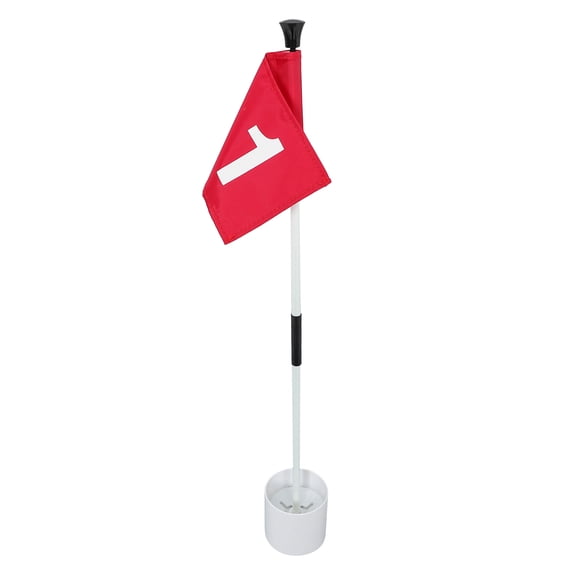 CATIEBYE 1Set Golfing Training Flag Kit with Removable Flag and High Grade Fiberglass Flagpole