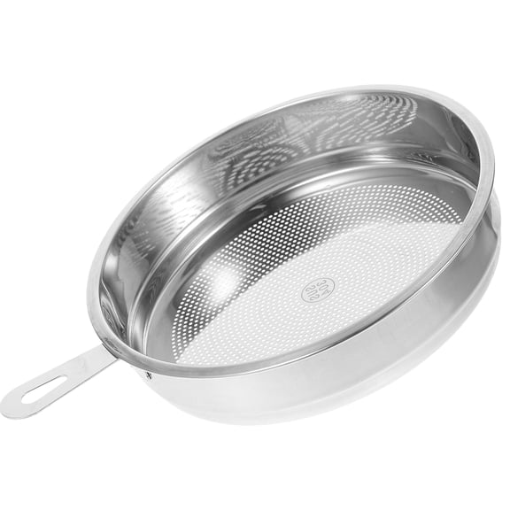 CATIEBYE Stainless Steel Oil Filter Container with Fine Mesh for Oil Separation, and Easy to Clean, 1 Piece