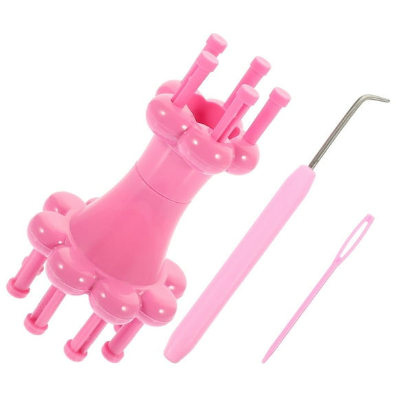 CATIEBYE 1Set Knitting Spool Loom Plastic Yarn for Sweaters Scarves and Hair Rope Crafts