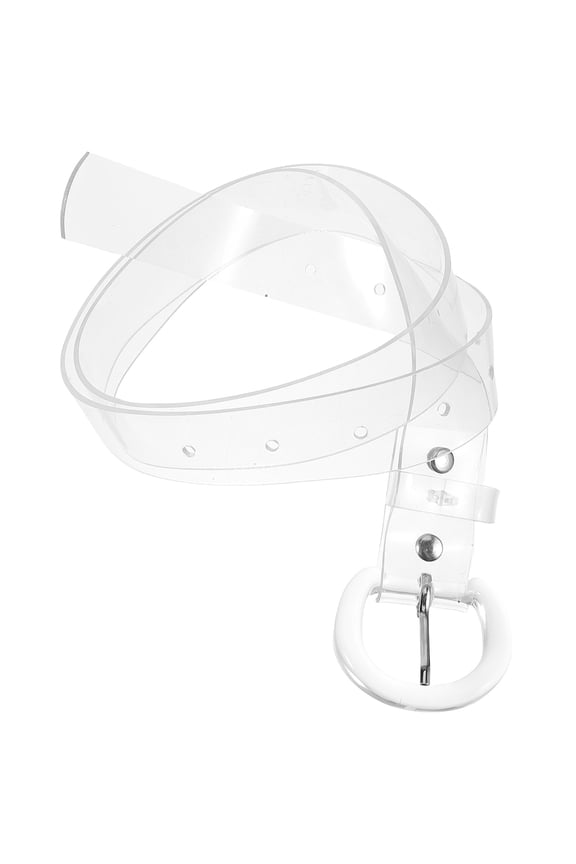Women's Transparent Plastic Belt Simple Design Fashion Accessory for Events and Everyday Wear