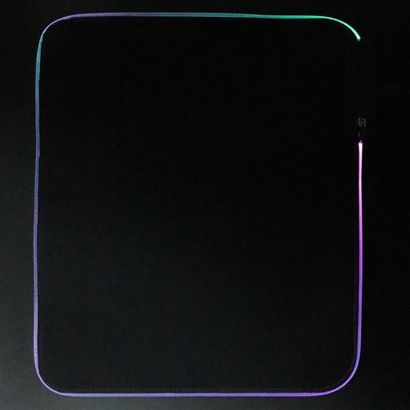 CATIEBYE Glowing Mouse Pad Black Weave Cloth for Computer Use with Memory Function