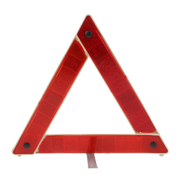 CATIEBYE 1Set Red Plastic Triangle Warning Sign for Vehicle Breakdown Situations