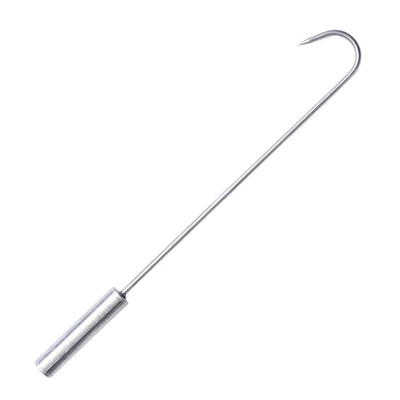 CATIEBYE 1Set Silver Meat Hook 50 x 2 x 2 Grilling and BBQ Grill Accessory
