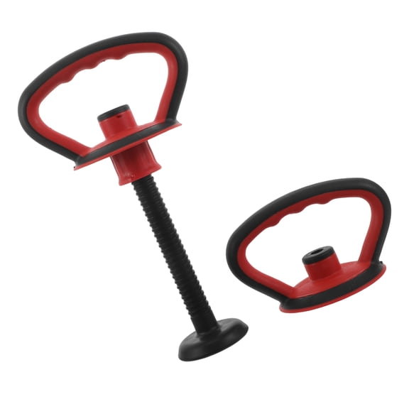 CATIEBYE 1Set Universal Kettlebell Grip Attachment for Dumbbells with Ergonomic Handle and Durable Plastic Base