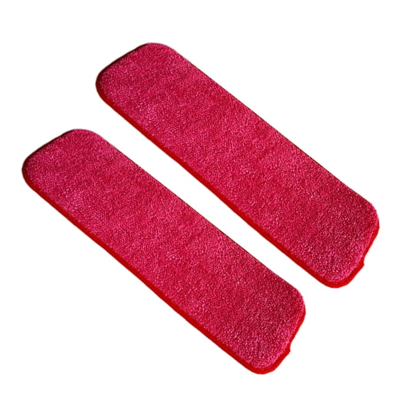 CATIEBYE 2 Pcs Sponge Mop Refill Microfiber Spill Absorption Red Covers for Store Cleaning