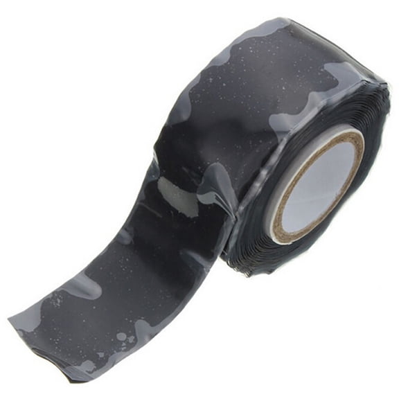 CATIEBYE 2 Rolls Black Temperature Tape Silicone Waterproof for Industry Field Use