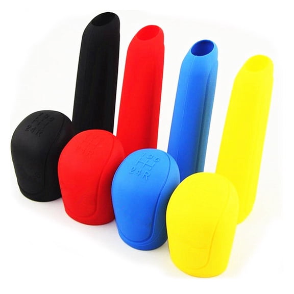 CATIEBYE 2 Sets Car Gear Shift Cover And Hand Brake Cover In Black For