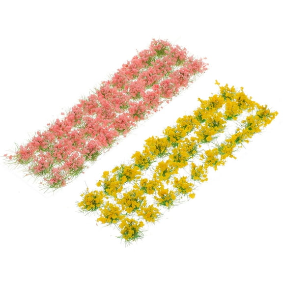 CATIEBYE Plastic Realistic Artificial Flowers Assorted Colors for Decorative Miniature Garden and Home Landscape