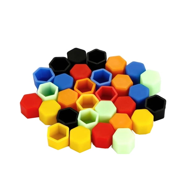 CATIEBYE 20Pcs Black for Daily Use on Car Wheels with Bolt Wheel Lug Nut Cap