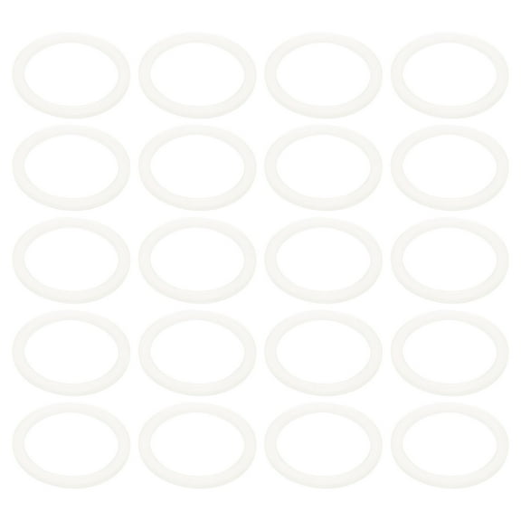 CATIEBYE 20Pcs Mason Jars Sealing Rings White Silicone for Jar Seals Travel Necessities Refrigerators