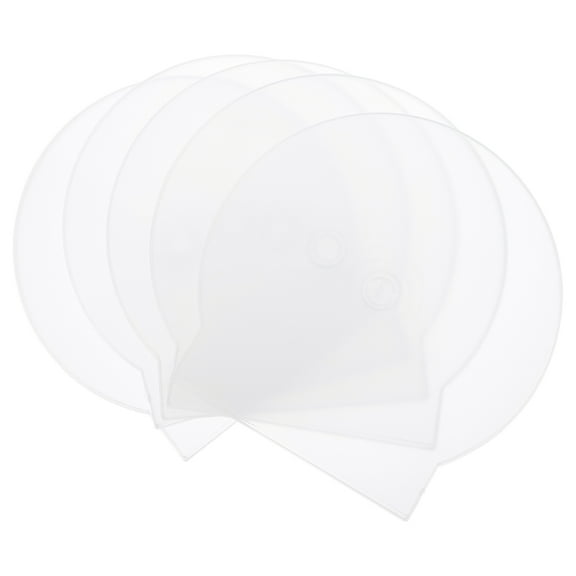 CATIEBYE 20Pcs White Plastic CD Storage Box with Fine Craftsmanship for Optical Disk Office Use 12.2x12.2in