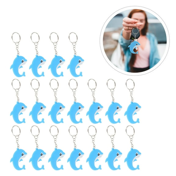 CATIEBYE 21Pcs Decorative PVC Dolphin Pendant For Handbag And Backpack Decoration In Assorted Colors
