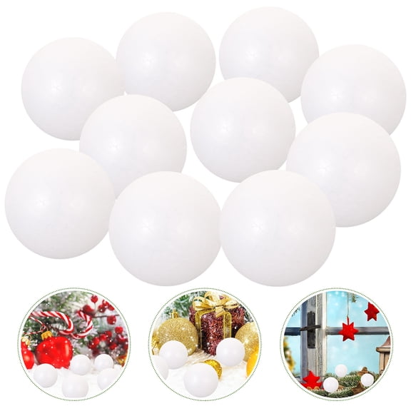 CATIEBYE Polystyrene Spheres Balls Foam Ball White 24Pcs