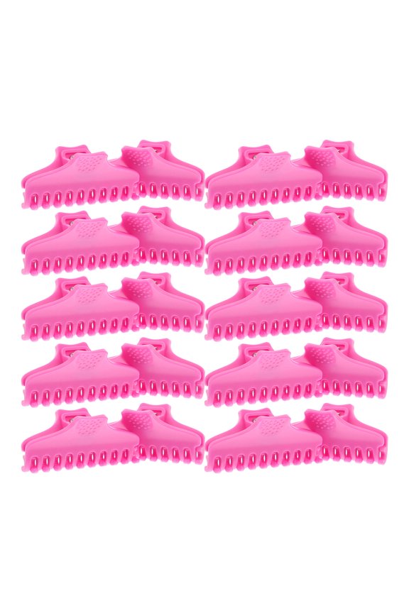25Pcs Pink Plastic Hair Styling Clips for Salon Use Volumizing Root Lifting and Curl Setting Durable Grip