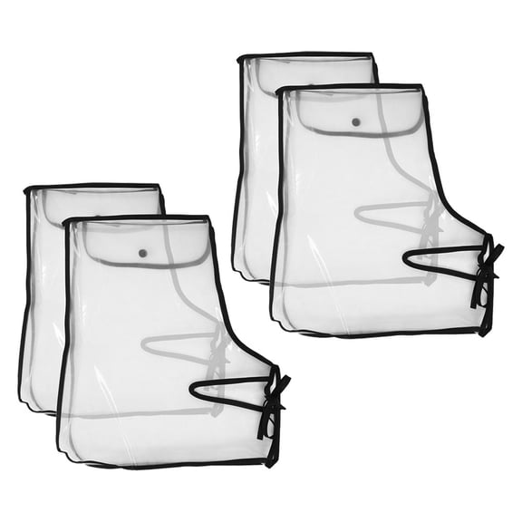 CATIEBYE 2Pairs Motorcycle Handlebar Muffs Waterproof Transparent Gloves Windproof for Winter Rides