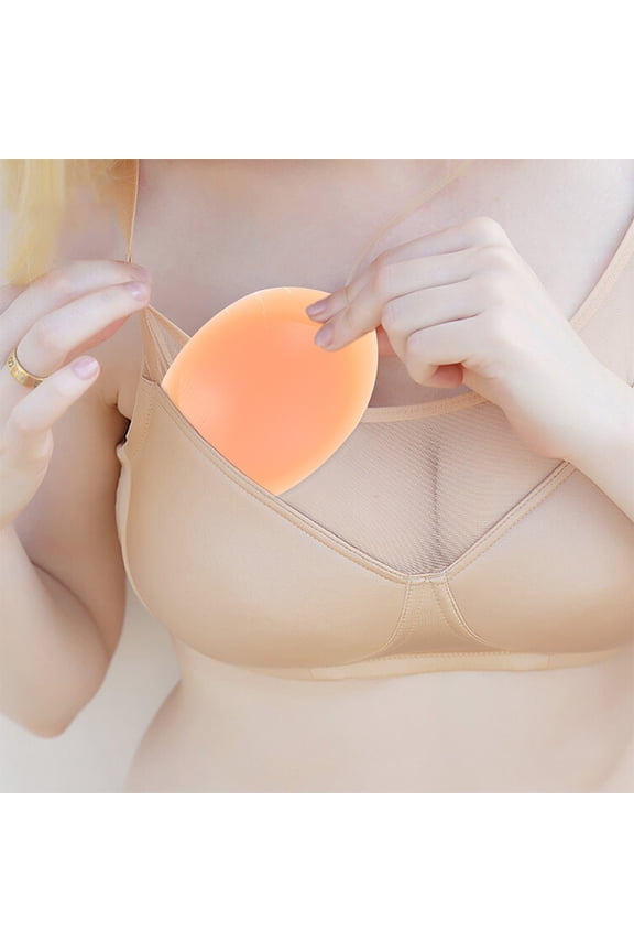 2 Pairs Skin Tone Bra Cup Inserts for Underwear and Swimwear, Comfortable and Lightweight Padding