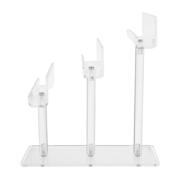 CATIEBYE 2Pcs Acrylic Eyeglass Display Stand with Burrfree Surface for Easy Maintenance and Clutter Reduction