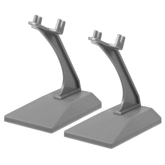 CATIEBYE 2Pcs Aircraft Figure Display Stand Plastic Metal for Toy Models Collectors