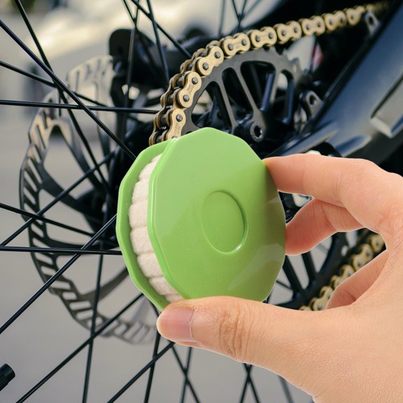 CATIEBYE 2Pcs Bike Chain Roller Oiler Oil Roller Lubricator Multipurpose Cycling Maintenance Tool